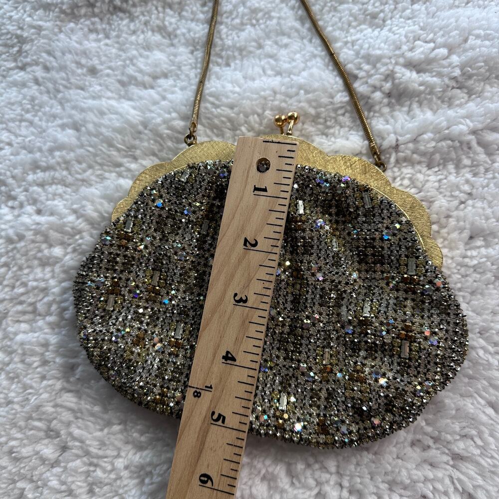 L'Etoile by Pam Vintage Evening Bag Rhinestone Purse Austrian Crystals 50's rare - Picture 8 of 10
